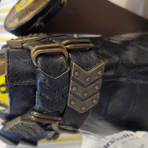 Sam Edelman Black Leather Fritz Wedge Size 9 - Picture 12 of 15